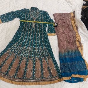Indian Pakistani dress/ desi style frock or anarkali